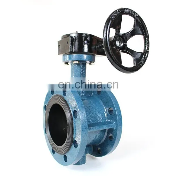BS JIS ASMI Double Flange Butterfly Valve photo-2