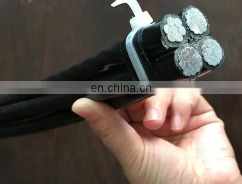 Best Price Aluminum Conductor ABC Cable Overhead Transmission Line Quadruplex Cable 4x10mm2 photo-3