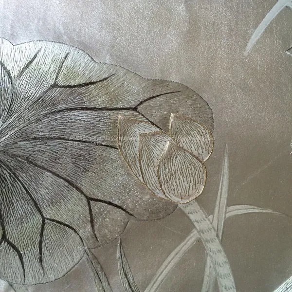 Hand Embroidered Silk Wallpaper photo-5