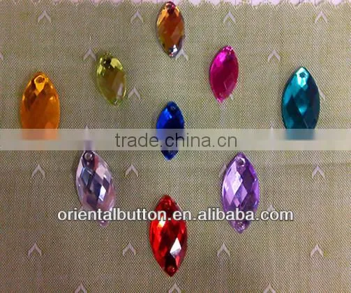 Shiny Eco-friendly Horse Eye-like Acylic Stone photo-2