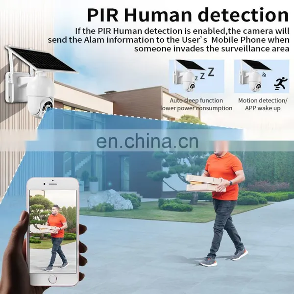 4G SIM CARD Network Solar Power 1080P Video Recoder Surveillance Wireless H.265 Wifi Cctv Outdoor Battery Camera PTZ IP Camera photo-4