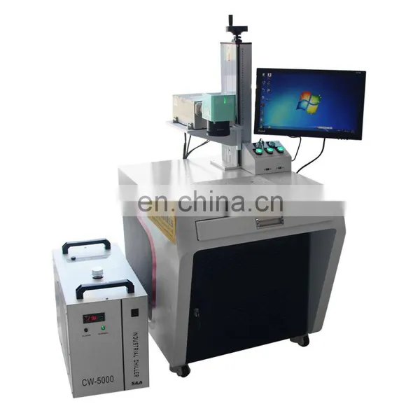 High Efficiency UV Fiber Laser Marking 3D Logo Marking Engraving Machine for Metal Plastic PVC Laser Machine Engraver photo-2