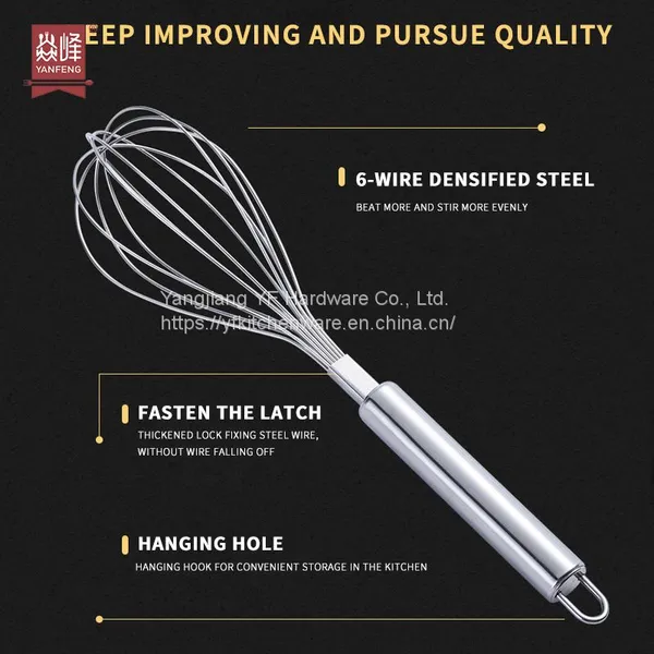 Kitchen Accessories Home and Kitchen Gadgets Stainless Steel Whisk Kitchen Accessories Cream Utensils Whisk Manual Mixer Egg Beater photo-5