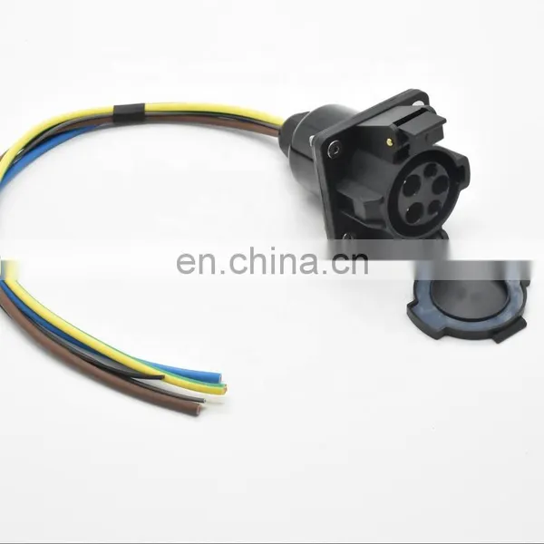 China Factory 16A 32A SAE J1772 Type 1 Vehicle Inlets 120V/240V AC EV Charger Socket With 0.5m Cable photo-3