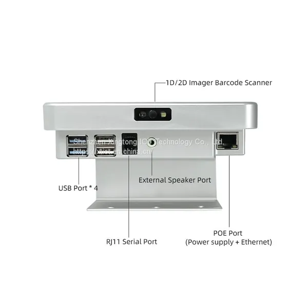 XT802C Retail Tablet Kiosk Wall Mount Self Service Kiosk POE Price Checker KIOSK With Barcode Scanner photo-2