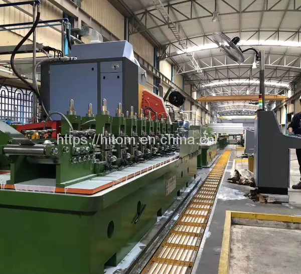 Carbon Steel High Frequency Longitudinal Seam Welded Tube Making Line photo-3