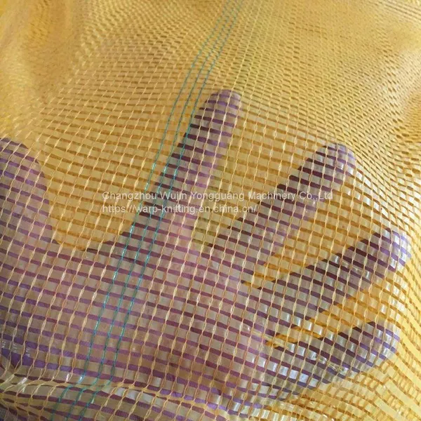 Plastic Leno Mesh Net Bag Making Machine photo-5