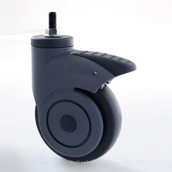 Gate Caster Wheel Set, Office Chair Caster Wheels Silent Smooth and Slippery Wheels for Industrial and Medical Hopital Bed Vehicle Movable Equipment photo-5