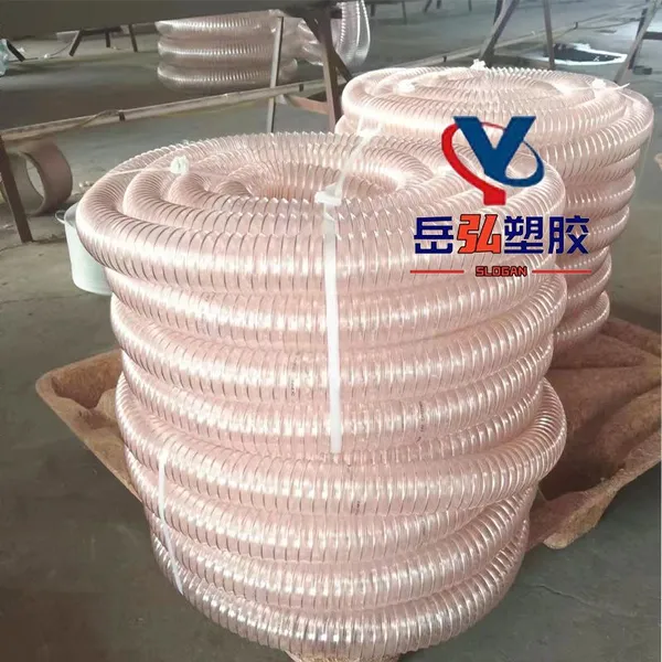 PU Polyurethane Copper-plated Steel Wire HoseDust and Smoke Exhaust, Retractable Bellows, High Temperature Resistant and Antifreeze Steel Wire Spiral Pipe photo-5