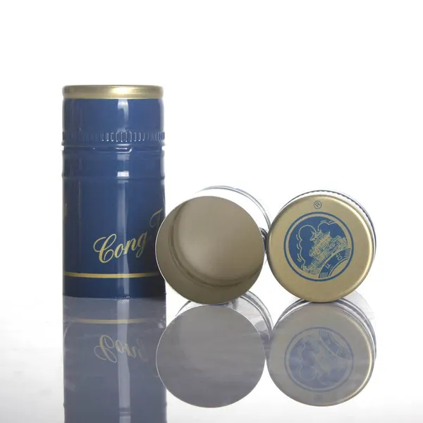 Custom 30x60mm Tamper-Evident Aluminum ROPP Caps, 30mm Wine Cap With Screen Printing photo-4