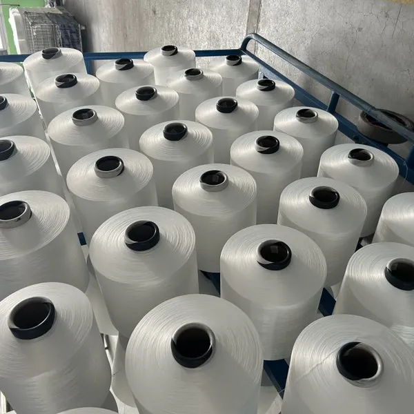 100% Polyester Yarn DTY75D/72F/2 SD SIM LIM Bleach White With Low FOB Price Offer photo-3