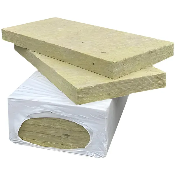 Eco-Friendly Rockwool Insulation Panel With Fire Rating A 600x1200mm Rock Wool Panels for Partition 40kgs Densiti