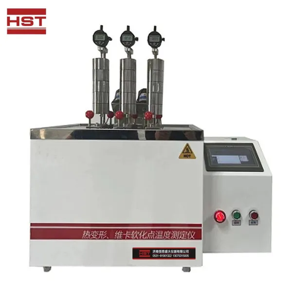 HST-HDTV3003S HDT / Vicat Softening Point Temperature Tester Plastic and Rubber Pipe Material Testing photo-3
