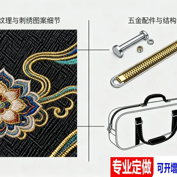 Dunhuang Flying Apsaras Embroidered Guzheng Case - Traditional Chinese Musical Instrument Storage and Transport Solution photo-5