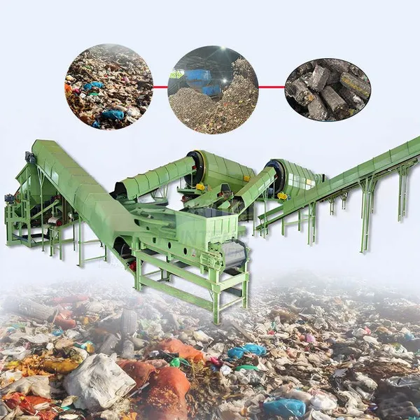 Municipal Solid Waste Shredder Textile Plastic Cardboard Shredding And RDF Forming Machine