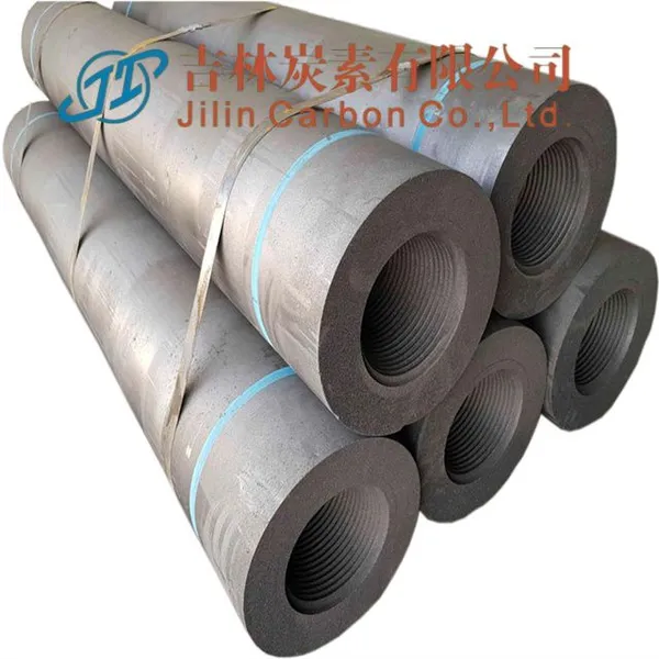 Jilin Carbon Graphite Electrode for Scrap Steel Smelting RP 300mm High Purity Carbon Graphite photo-2