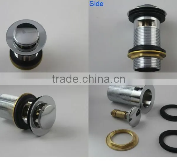 Watermark New Style Basin Wash Waste Drain Pop Up Click Clack Chrome Plated With Overflow(K90) photo-3