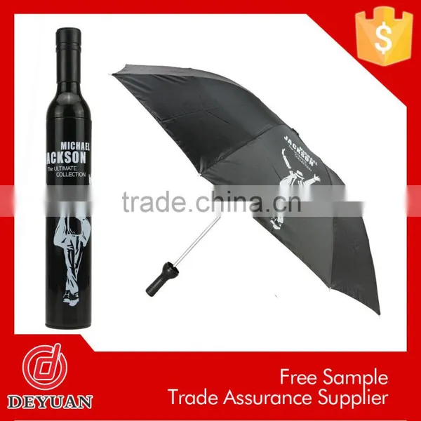 Hight Quality Products Foldable Advertising Wine Bottle Umbrella