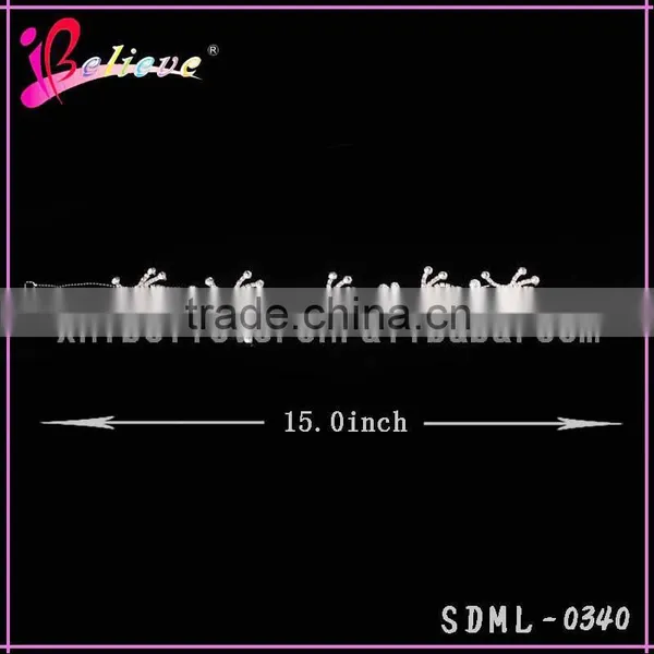 Silver Metal Diamond Headband,factory Wholesale Hair Band for Fashion Girls photo-2