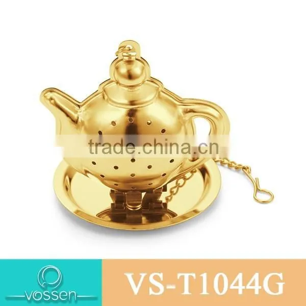 Silver Plating Tea Pot Shaped E Tea Infuser photo-2