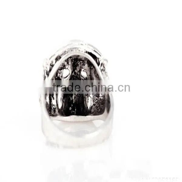 Punk Rock Skeleton Skull Hang Ring in Zinc Alloy, Mens Jewelry photo-2