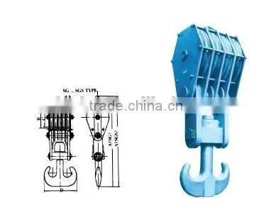 20T to 40T Capacity Marine-Cargo Lifting Hook Blocks