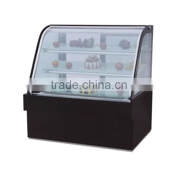 PK-JG-HW1500 Elegant Shape,Safe and Easy to Operate Heating Scries for Supermarket Luxury Free Standing Double Arc Cake Showca