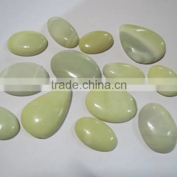 Lemon Jade Stone Cabochons Loose Gemstones photo-2