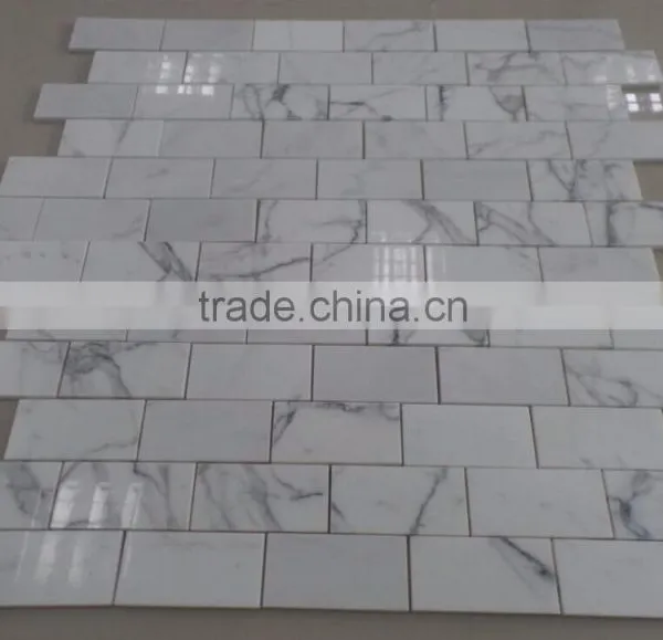 High Quality Polished Calacatta Marble Mosaic WithCompetitive Prices and Wall Mosaic photo-2