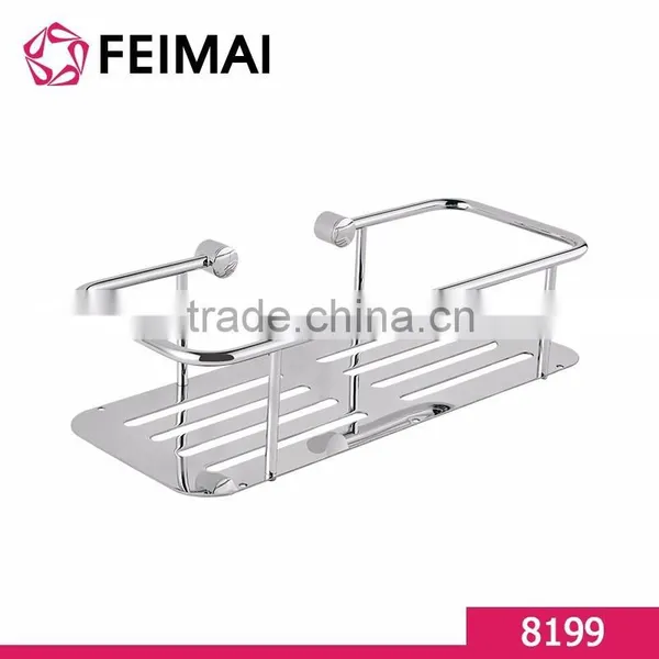Bathroom Accessories Corner Shelf With Basket Shampoo Storage photo-5