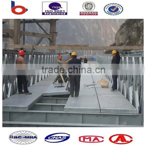 Bailey Bridge With Single Lane and Galvanization