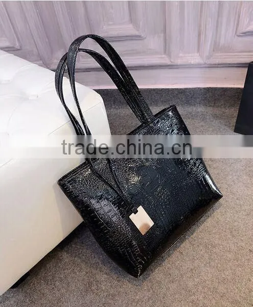 New 2015 Selling Women PU Leather Handbag,Tote Shoulder Bags Large Capacity PU Weave Bags Fashion Design photo-4