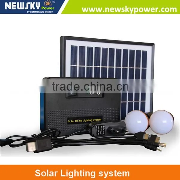 Solar Lighting System for Home Use off Grid Lighting and Cell Phone Charging Solar Light Kit photo-4