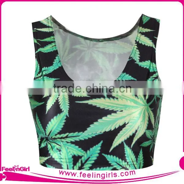 Customized Sport Cheerleading Uniform Crop Tops for Girls