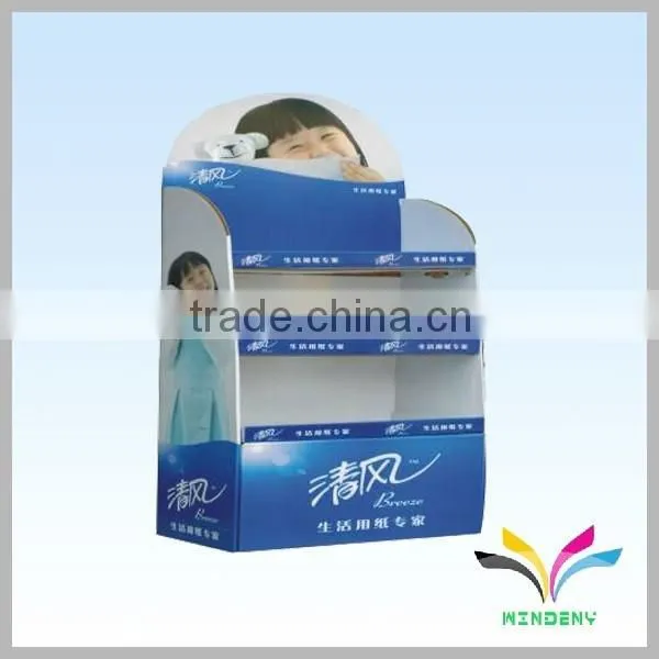 China Supplier Factory Cheap Good Quality Black Floor Standing Recyclable Supermarket and Shop Cardboard Bunting Stand photo-4