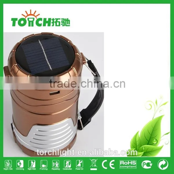 Emergency Solar LED Lantern Flashlight With USB Power Bank for Camping Hiking photo-5