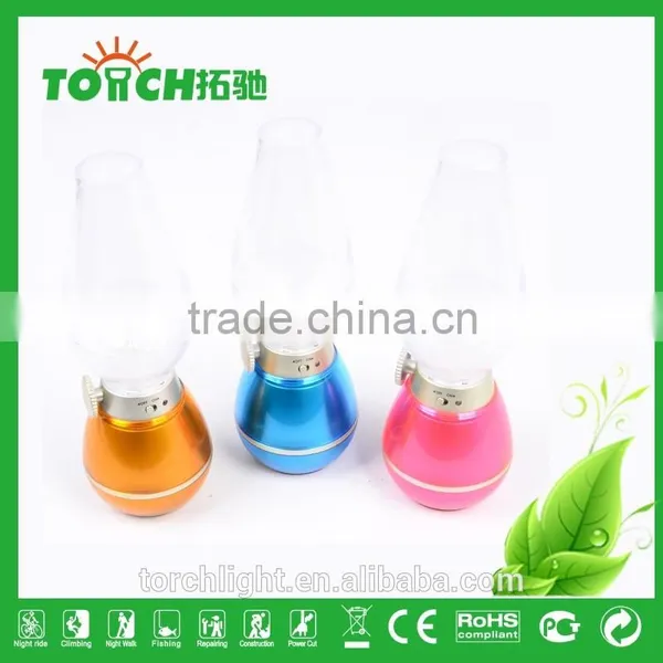 Rechargeable Working Light Indoor and Outdoor Super Bright Colorful Wind Switch Camping Light 3 Colors Solor Led Lantern photo-3