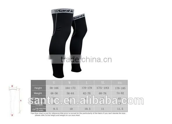 Santic Cycling Men Thermal Leg Warmers Fleece Warmer photo-4