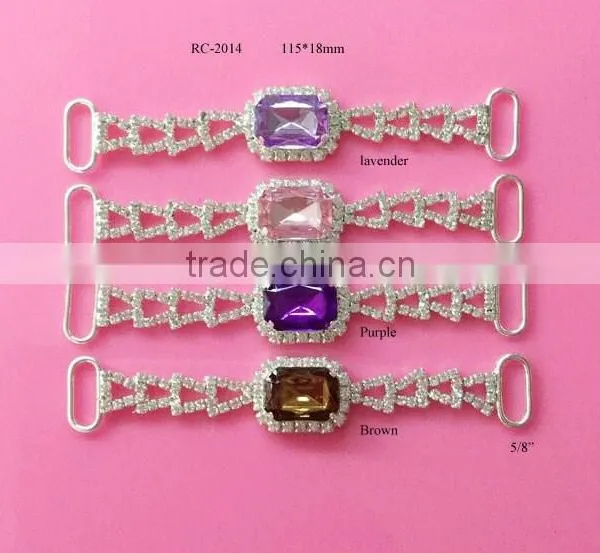 Stock Hot Selling Factory Price Acrylic Rhinestone Connector for Headband/hairwear(RC-2014) photo-4