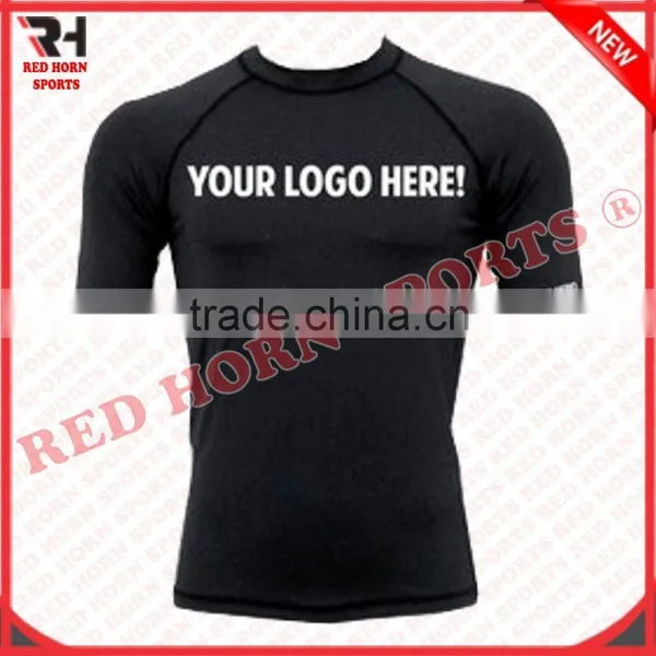 Custom Printed Blank Rash Guard, MMA Rash Guard for Mens photo-5