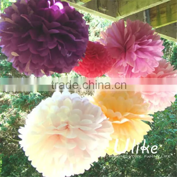 Yard Wholesale Wedding Tissue Flowers Balls photo-5