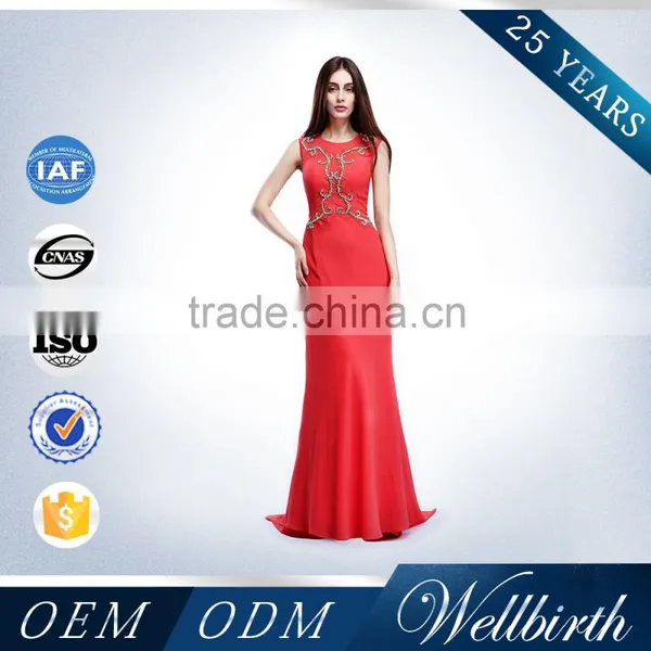 Factory Wholesale Red Long Boutique Dresses for Women