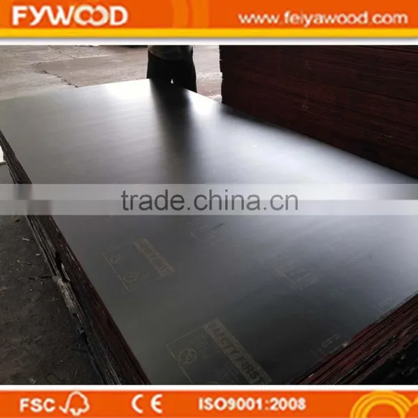 18mm Black Film Faced Plywood Poplar Core for Construction photo-5