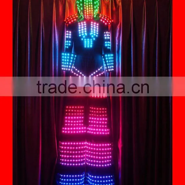 Programmed LED Stilt Robot