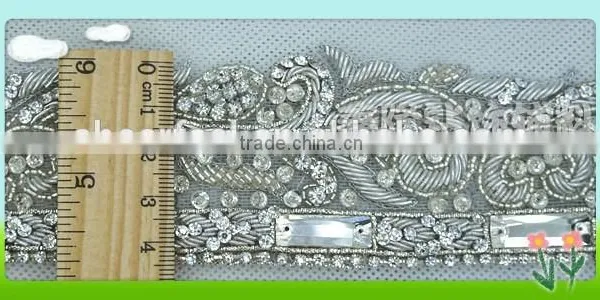 Garment Accessories and Beaded Bridal Trims for Wedding Dress photo-4