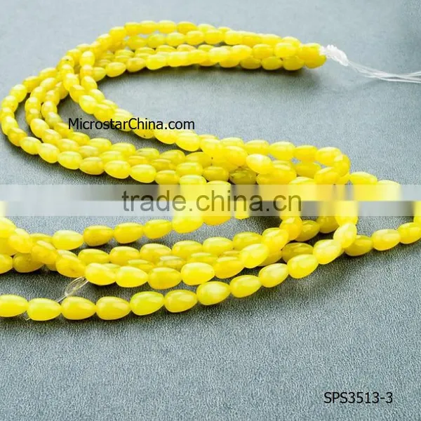Wholesale 2016 New Fashion DIY Waterdrop 6*9mm Yellow Aventurine Beads for Jewelry Making photo-3