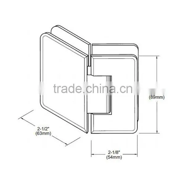 Hot Quality Double Side Hinge Glass Shower Door Hinges photo-3