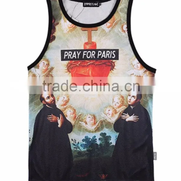 Yingzhong Garment Custom Sports Running Dri Fit Sublimated Vest Wholesale photo-3