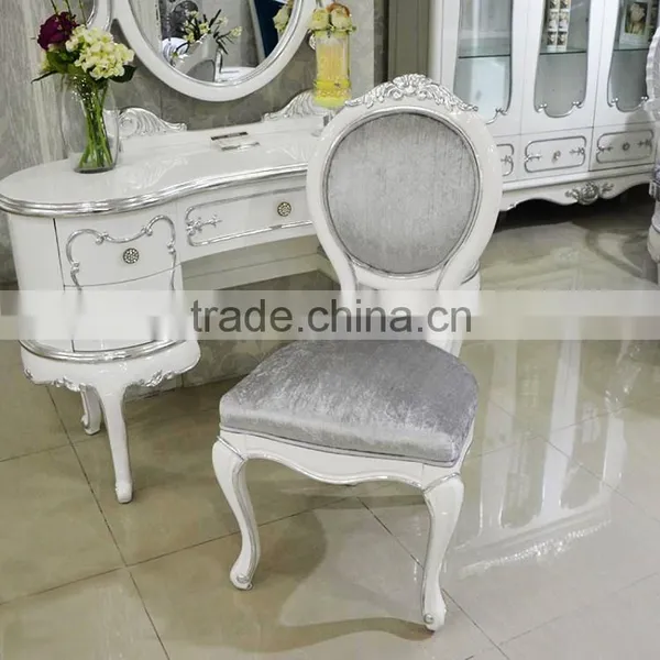 After Neoclassical European Style Antique Bedroom Furniture Sets Bed Bedside Table Wardrobe Dressing Table Chair Commode photo-4