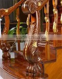 Wooden Stair Handrail and Balustrade
